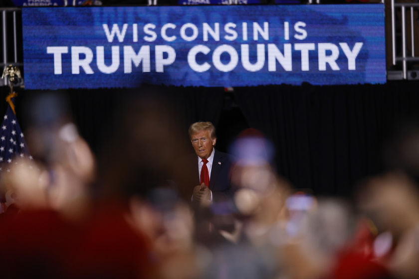 Donald Trump Campaigns in Milwaukee, Wisconsin 