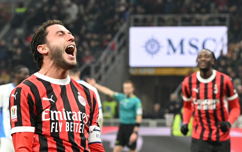 Soccer: Italian Cup; Milan-Sassuolo