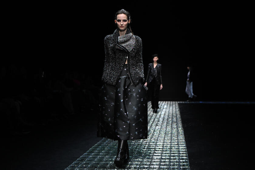 Milan fashion week: Emporio Armani - RIPRODUZIONE RISERVATA