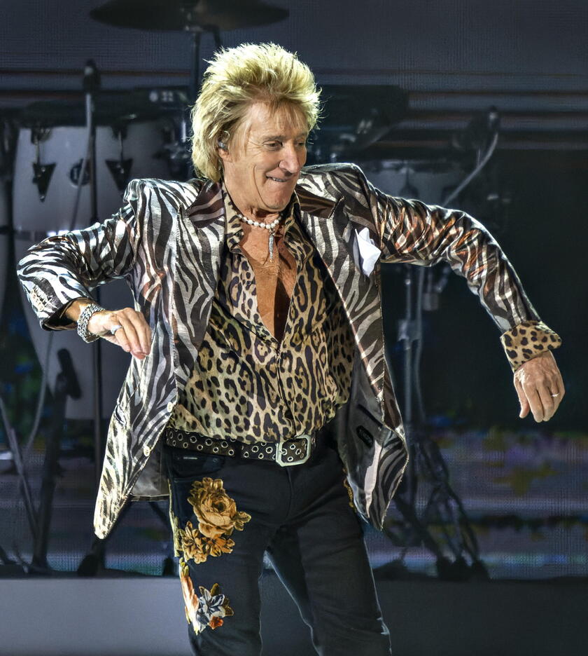 Rod Stewart in concert in Copenhagen