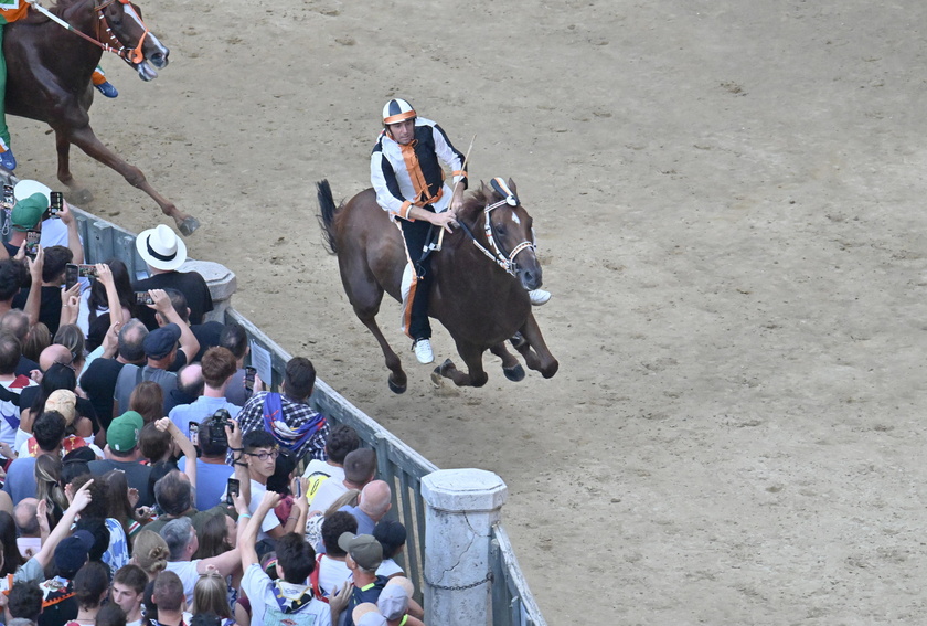 Traditional horse race Palio di Siena in Siena 