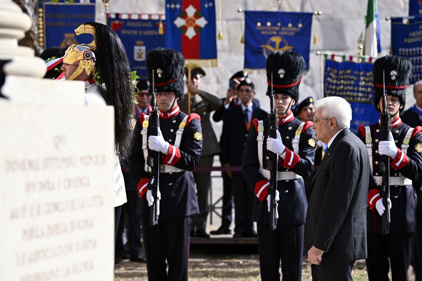 8 Settembre: Mattarella depone corona a Porta San Paolo