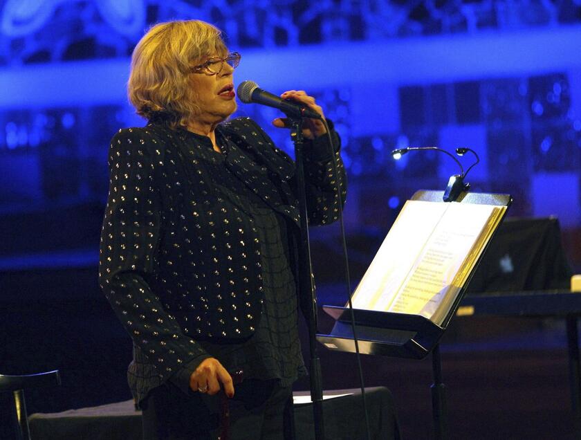 British singer Marianne Faithfull in Barcelona