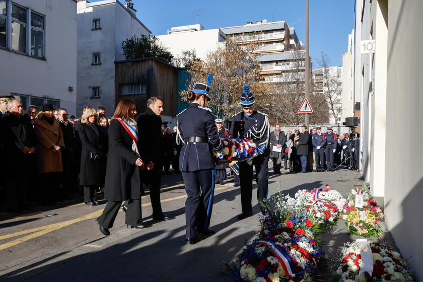 Commemoration ceremony for 10th anniversary of Charlie Hebdo and Hyper Casher attacks in Paris