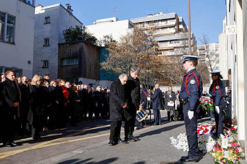 Commemoration ceremony for 10th anniversary of Charlie Hebdo and Hyper Casher attacks in Paris