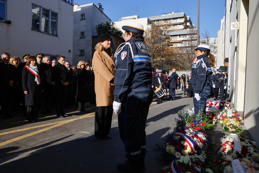 Commemoration ceremony for 10th anniversary of Charlie Hebdo and Hyper Casher attacks in Paris