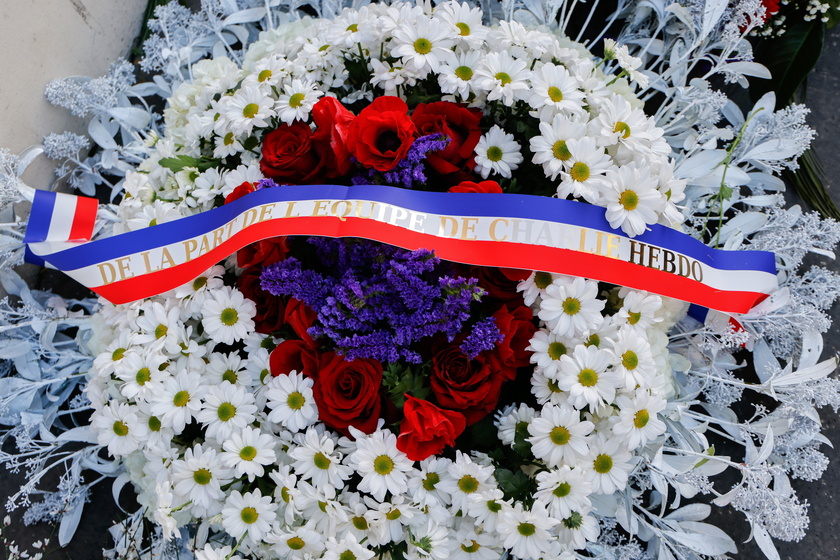 Commemoration ceremony for 10th anniversary of Charlie Hebdo and Hyper Casher attacks in Paris