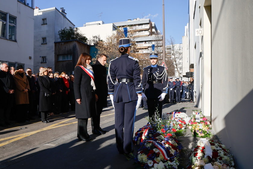 Commemoration ceremony for 10th anniversary of Charlie Hebdo and Hyper Casher attacks in Paris