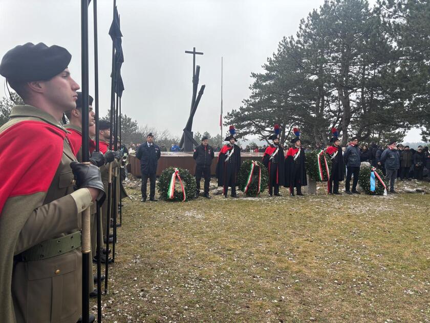 Cerimonia alla foiba di Basovizza commemora vittime