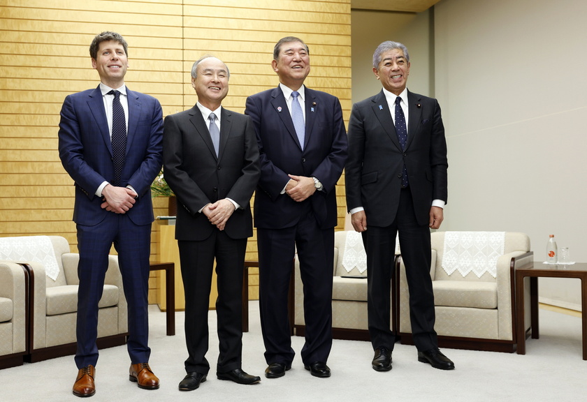 Japan's prime minister meets SoftBank Group CEO and OpenAI CEO in Tokyo