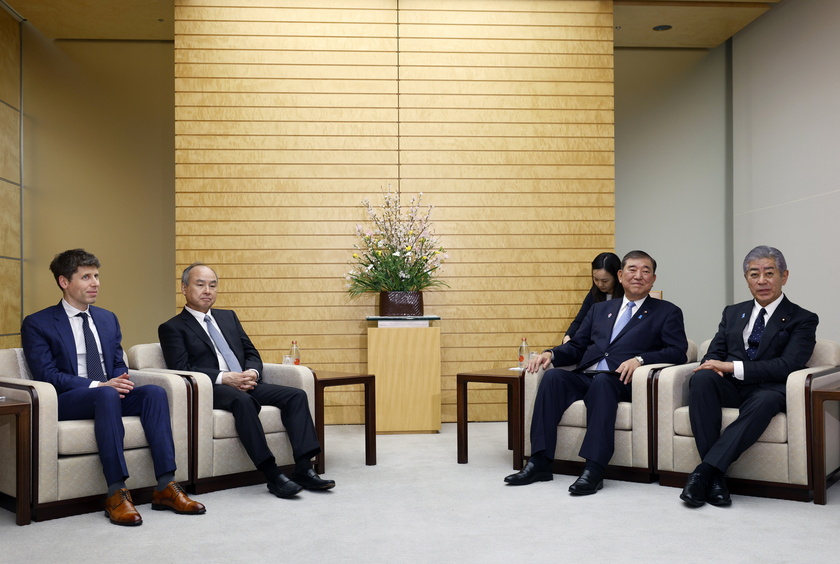 Japan's prime minister meets SoftBank Group CEO and OpenAI CEO in Tokyo