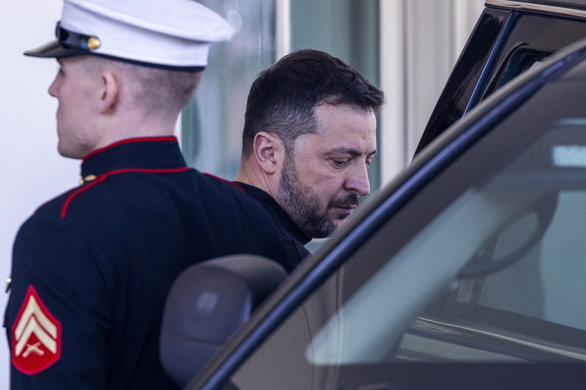 Ukrainian President Zelensky departs the White House after Oval Office meeting with US President Donald Trump