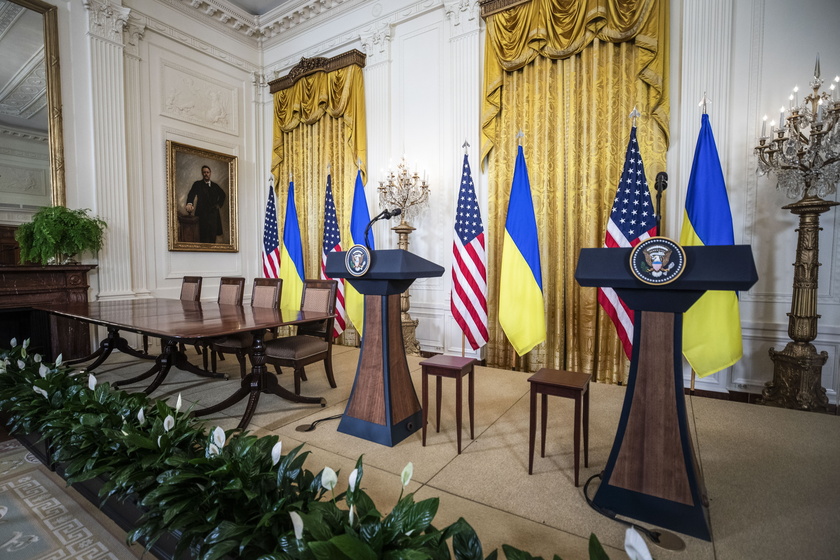 Ukrainian President Zelensky departs the White House after Oval Office meeting with US President Donald Trump 