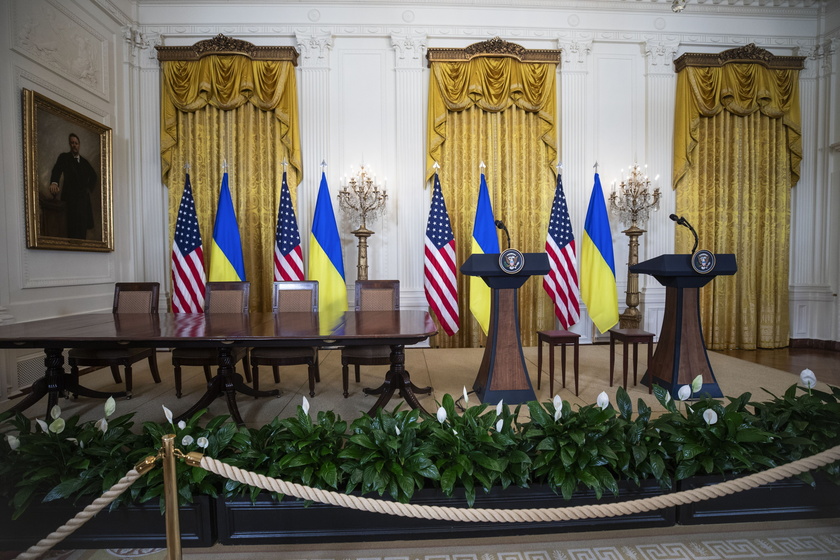 Ukrainian President Zelensky departs the White House after Oval Office meeting with US President Donald Trump 