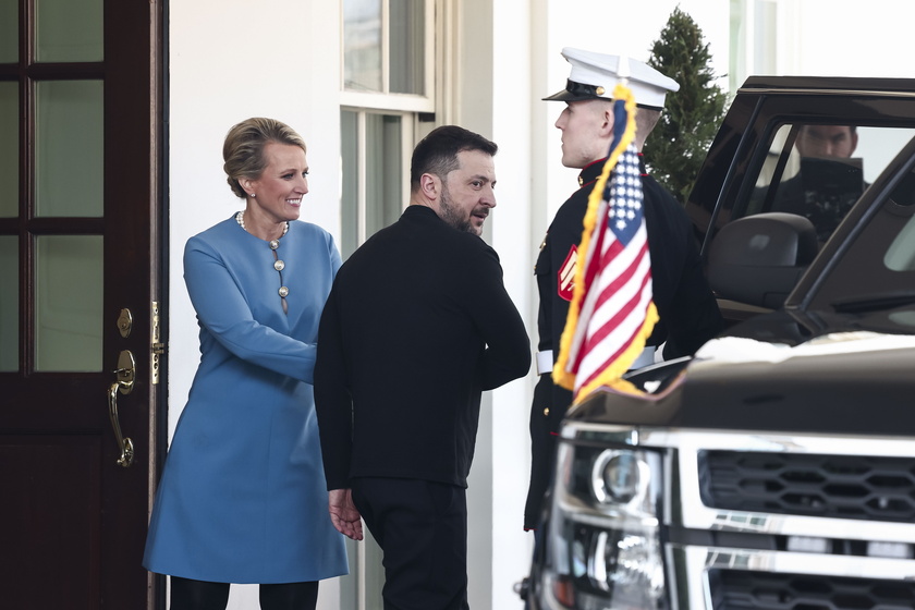 Ukrainian President Zelensky departs the White House after Oval Office meeting with US President Donald Trump 