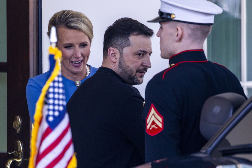 Ukrainian President Zelensky departs the White House after Oval Office meeting with US President Donald Trump