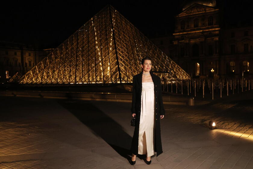 Paris Louvre Museum hosts its first-ever fashion gala - Charlotte Casiraghi