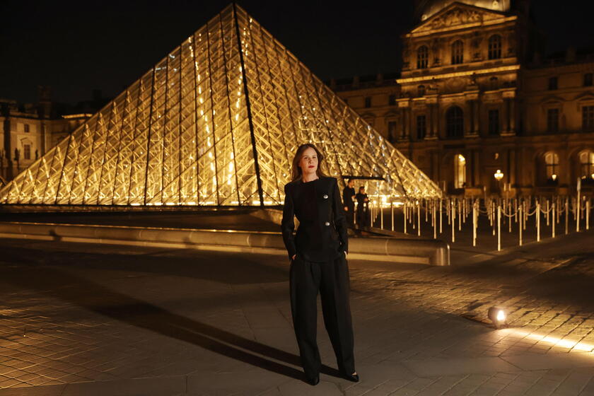 Paris Louvre Museum hosts its first-ever fashion gala - French film director Justine Triet