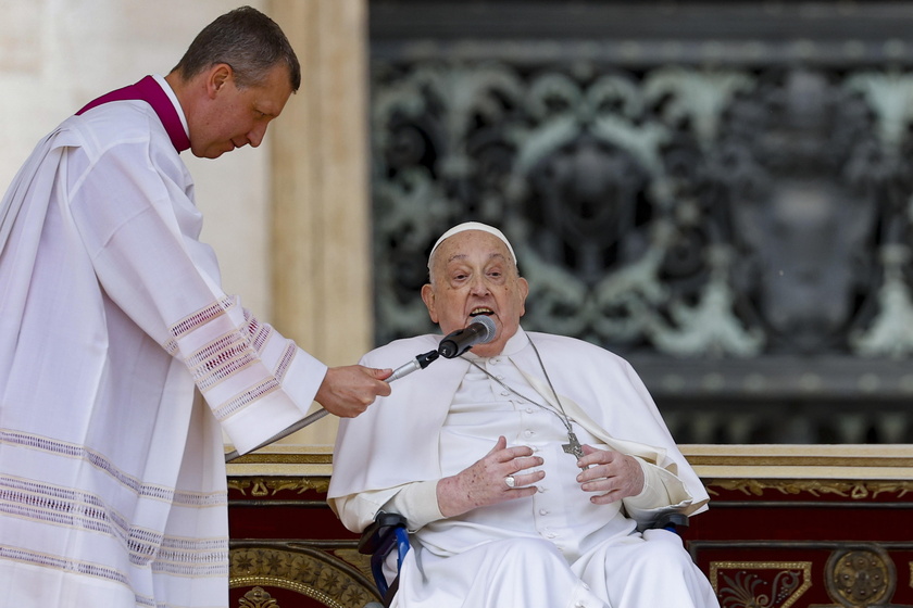 Palm Sunday service in St. Peter's Square