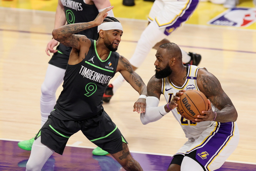 NBA Playoffs: Minnesota Timberwolves at Los Angeles Lakers