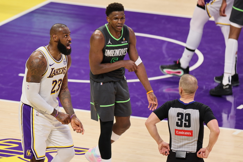 NBA Playoffs: Minnesota Timberwolves at Los Angeles Lakers
