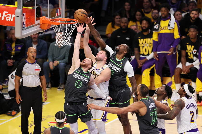 NBA Playoffs: Minnesota Timberwolves at Los Angeles Lakers