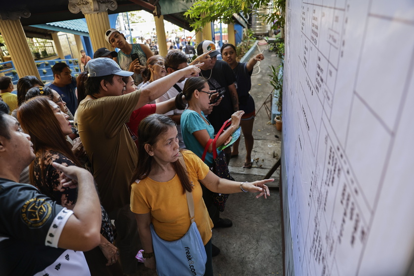 Filipinos cast votes for the 2025 mid-term election