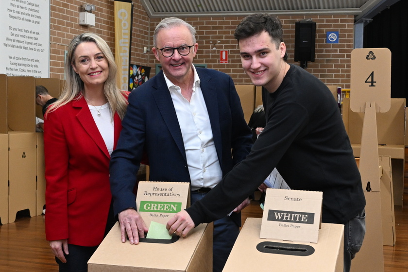 Australian Prime Minister Anthony Albanese campaign
