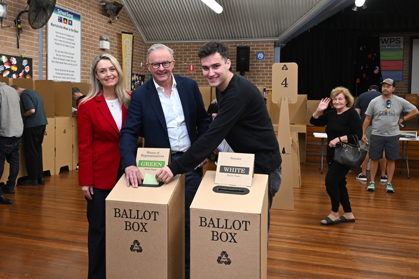 Australian Prime Minister Anthony Albanese campaign
