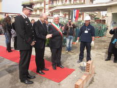 Caserma carabinieri, posa prima pietra