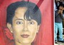 Manifestazioni per la liberazione di Aung San Suu Kyi