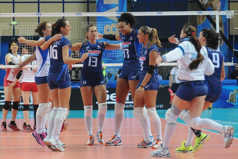 Mondiali pallavolo: Italia-Giappone 3-0 - RIPRODUZIONE RISERVATA