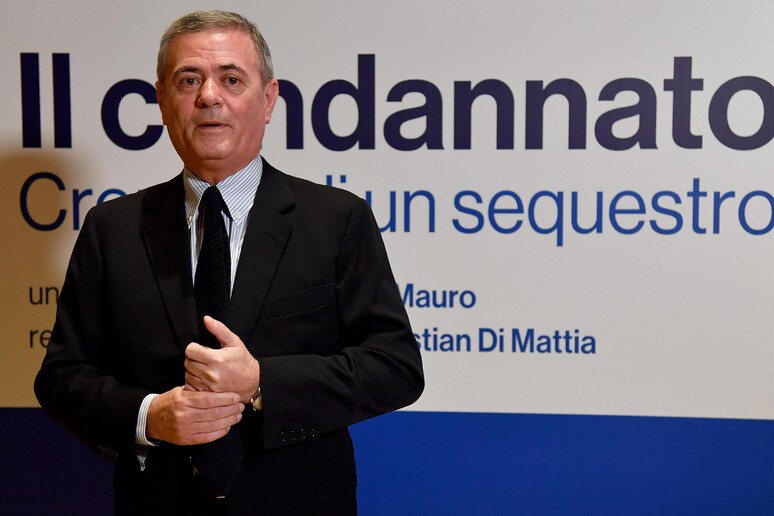 Ezio Mauro durante la presentazione del film-documentario  ' 'Il condannato-Cronaca di un sequestro ' ' - RIPRODUZIONE RISERVATA