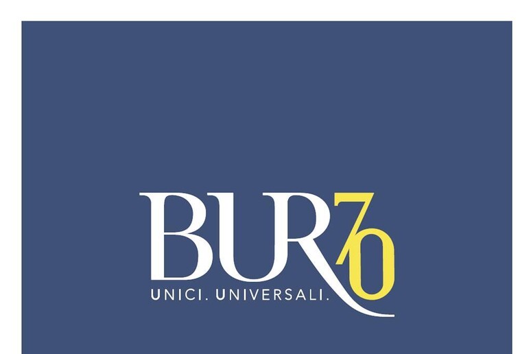 Il logo della casa editrice Bur per i 70 anni - RIPRODUZIONE RISERVATA