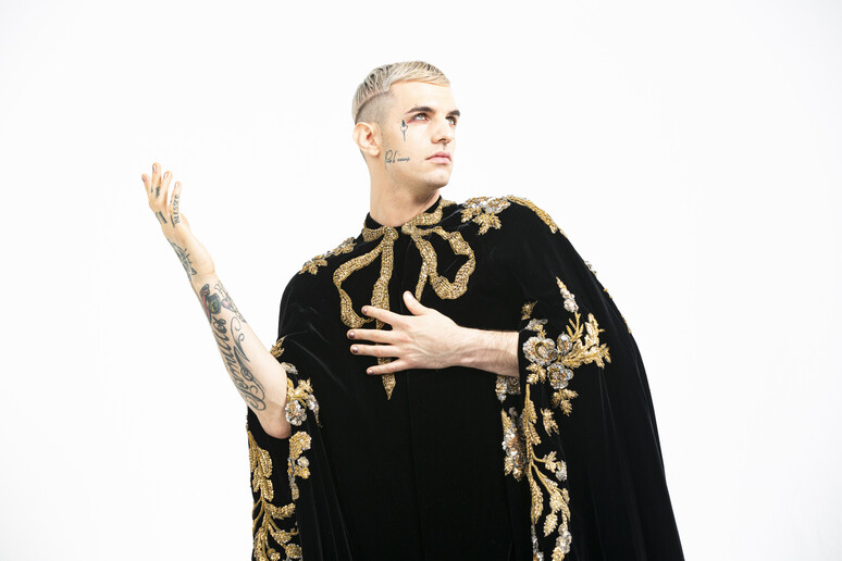 Achille Lauro-San Francesco in Gucci - foto di Luca D 'Amelio - RIPRODUZIONE RISERVATA