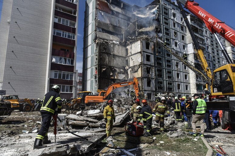 Un 'immagine di distruzione in Ucraina - RIPRODUZIONE RISERVATA