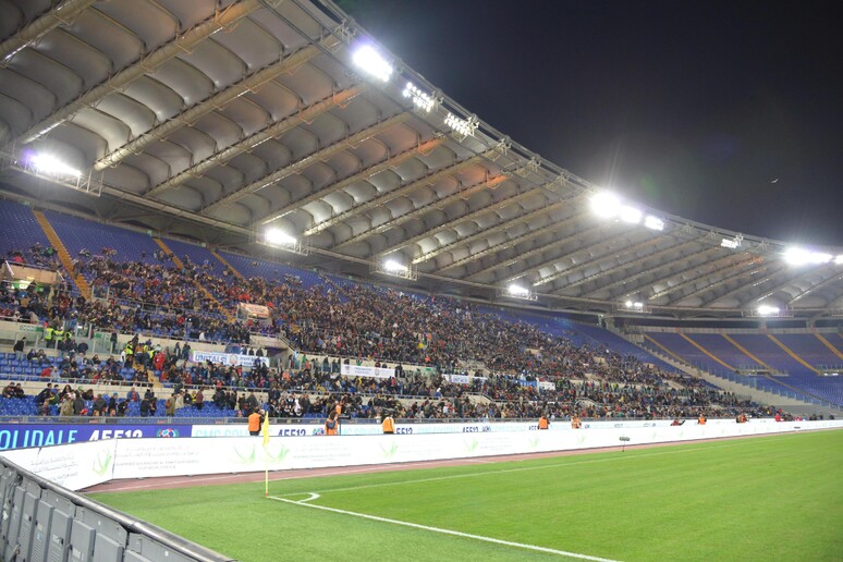 Lo stadio Olimpico a Roma - RIPRODUZIONE RISERVATA