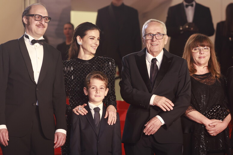 Fausto Russo Alesi, Barbara Ronchi, Enea Sala, Director Marco Bellocchio, and Francesca Calvelli © ANSA/EPA