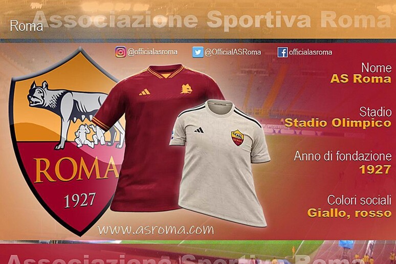 Serie A 2023-2024: Associazione Sportiva Roma - RIPRODUZIONE RISERVATA