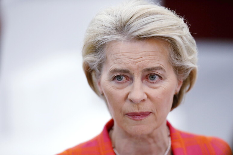 Von der Leyen a The Left: "Manterremo barra dritta sulla transizione. L 'Ue sia unita" © ANSA/EPA