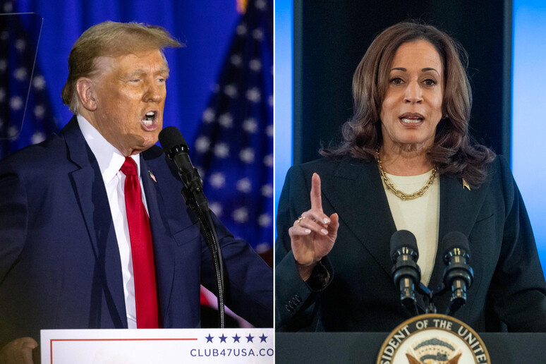 Donald Trump e Kamala Harris - RIPRODUZIONE RISERVATA