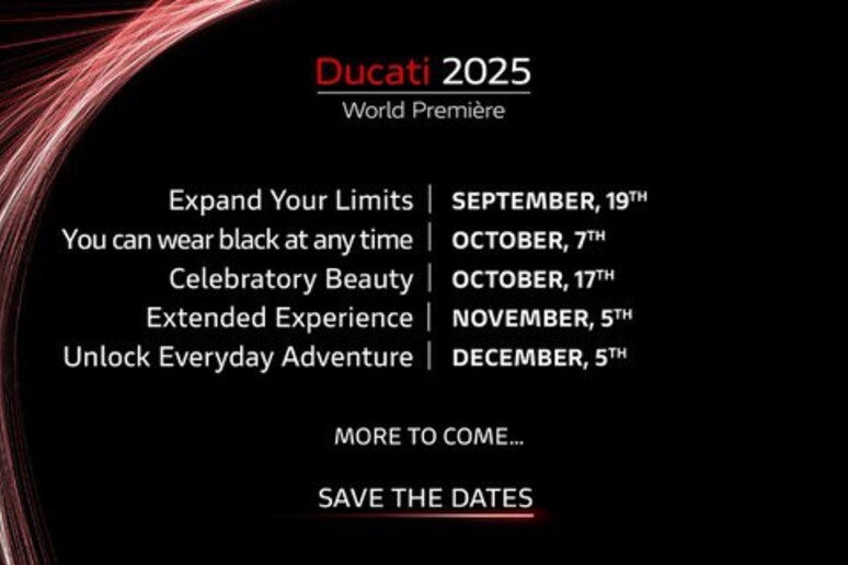 La Ducati World Première riparte verso il 2025 - RIPRODUZIONE RISERVATA