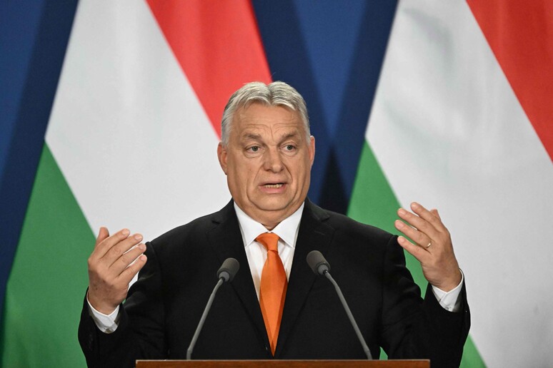 Orban: "Bene sviluppo della difesa comune, ma niente eurobond" © ANSA/AFP