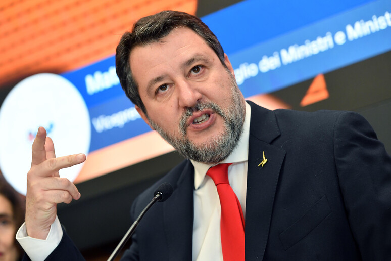 Il vicepremier e leader della Lega Matteo Salvini - RIPRODUZIONE RISERVATA