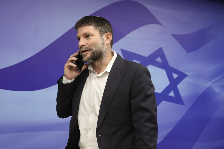 Israeli Minister of Finance and leader of the Religious Zionist Party, Bezalel Smotrich © ANSA/EPA