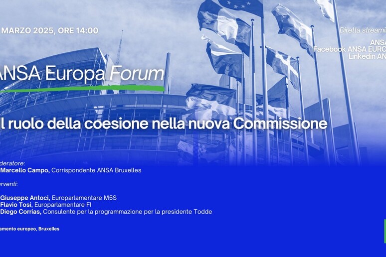 Nuovo Forum dell 'Ansa. La politica di coesione nell 'azione della nuova Commissione Ue - RIPRODUZIONE RISERVATA