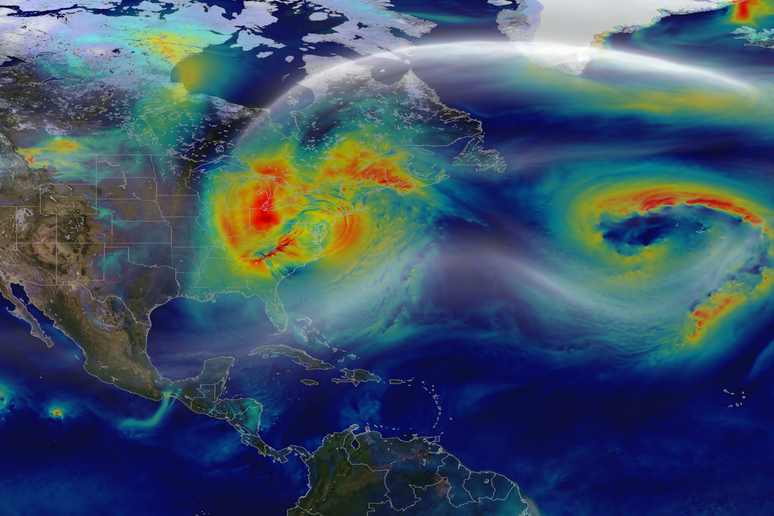 Simulazione di un uragano (fonte: NASA Goddard Space Flight Center da Wikimedia CC BY 2.0) - RIPRODUZIONE RISERVATA