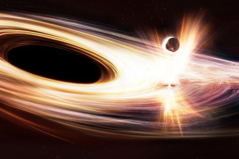 Le esplosioni di raggi X potrebbero essere causate da perturbazioni del disco di accrescimento che circonda il buco nero (fonte: ESA) - RIPRODUZIONE RISERVATA