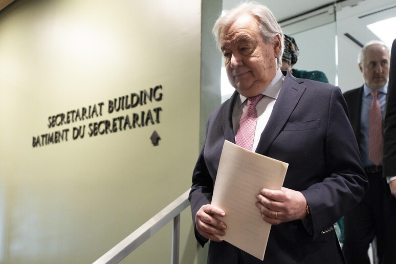 Il segretario generale dell 'Onu Guterres © ANSA/EPA