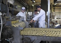 Workers in an Italian factory